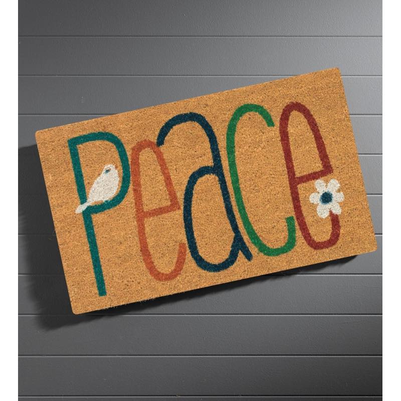 Peace Coir Doormat