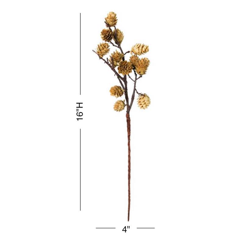 Mini-Pinecone Stems, Set of 2