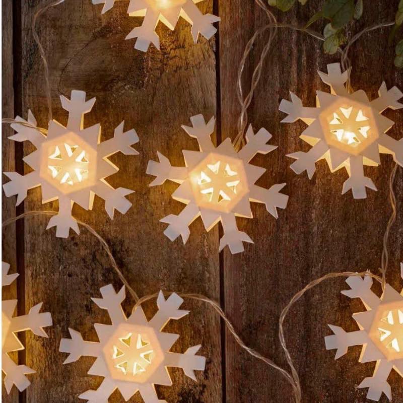 Snowflake LED Lighted Paper Garland