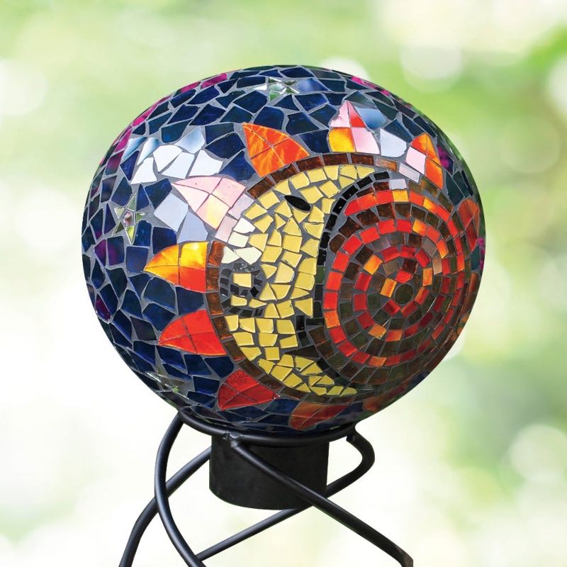 Sun/Moon Mosaic Gazing Globe