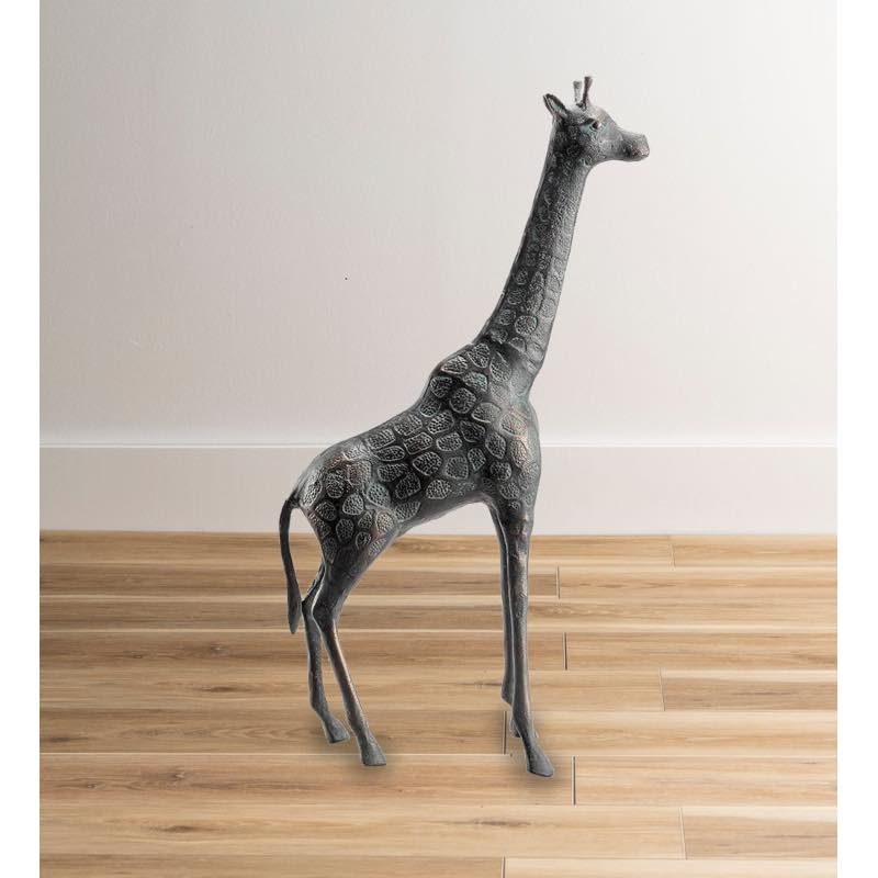 Cast Iron Giraffe Sculpture