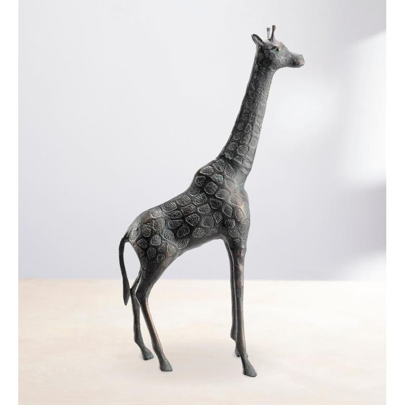 Cast Iron Giraffe Sculpture