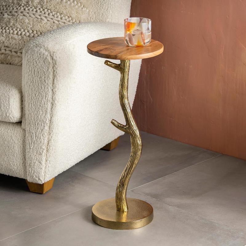 Gold Branch Drink Table