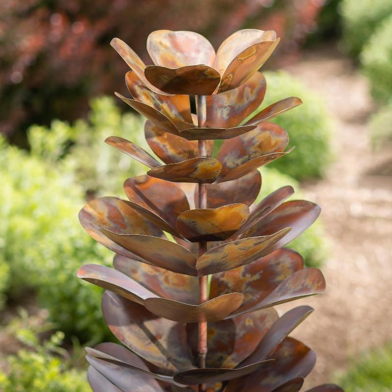 Large-Scale Pinecone Metal Garden Sculpture