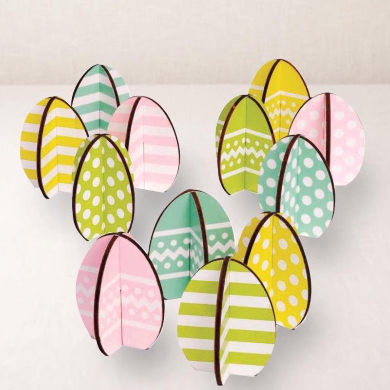 Spring Egg Decorations, Set of 12