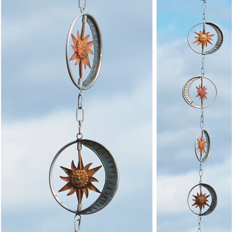 Sun and Moon Rain Chain