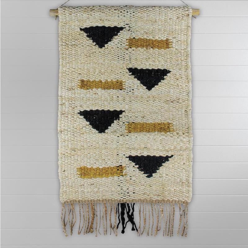 Hand-Woven Hemp Wall Hanging