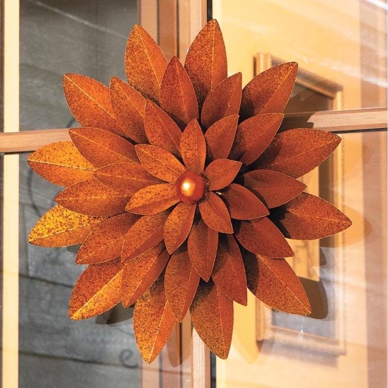 Dimensional Metal Wall Flowers, Set of 2