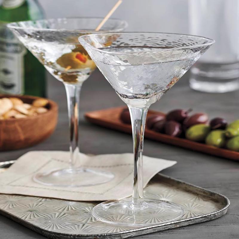 Serapha Triangle Martini Glasses, Set of 4