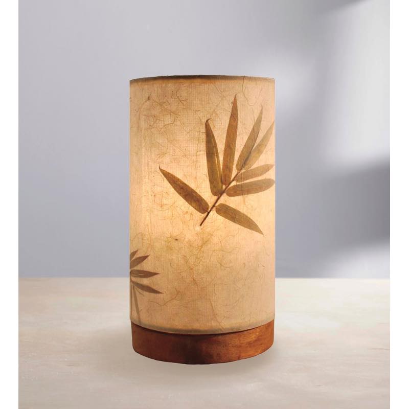 Handcrafted Short Paper Cylinder Table Lamp