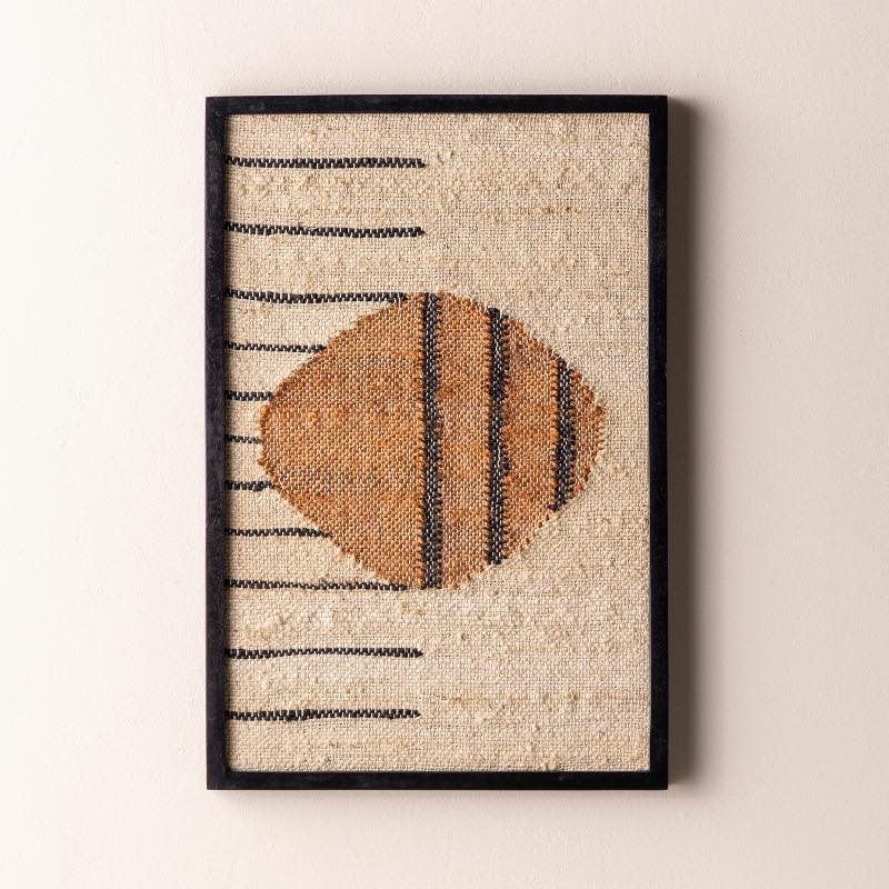 Mana Woven Wall Art, Circle Next To Lines