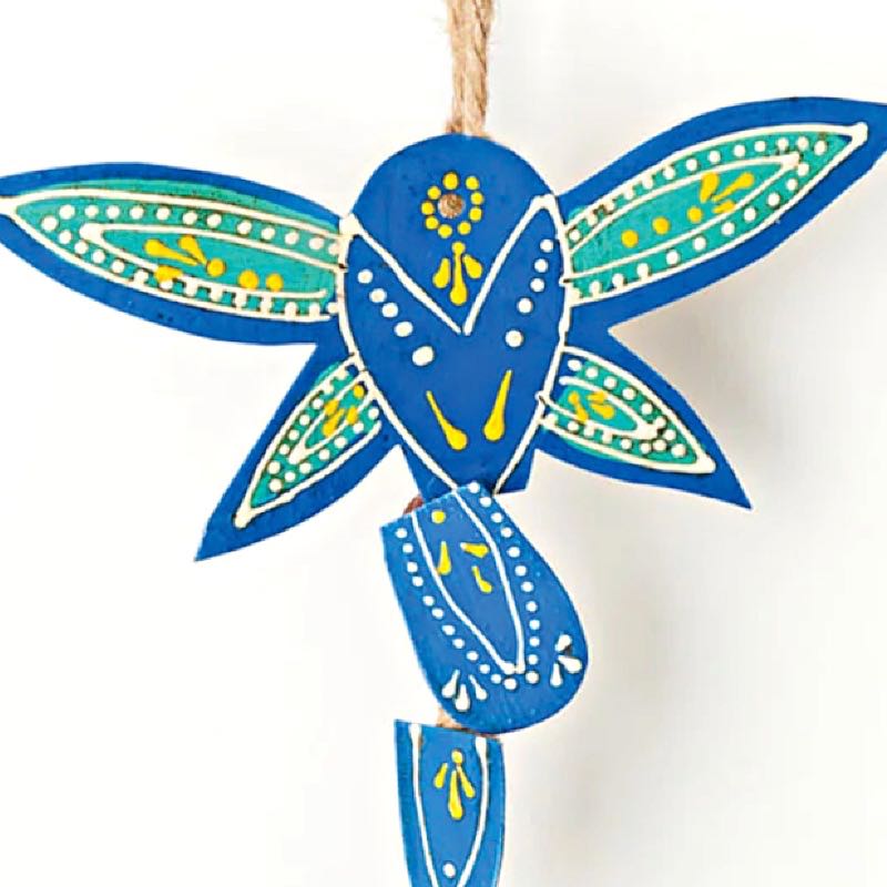 Henna Dragonfly Bell Wind Chime