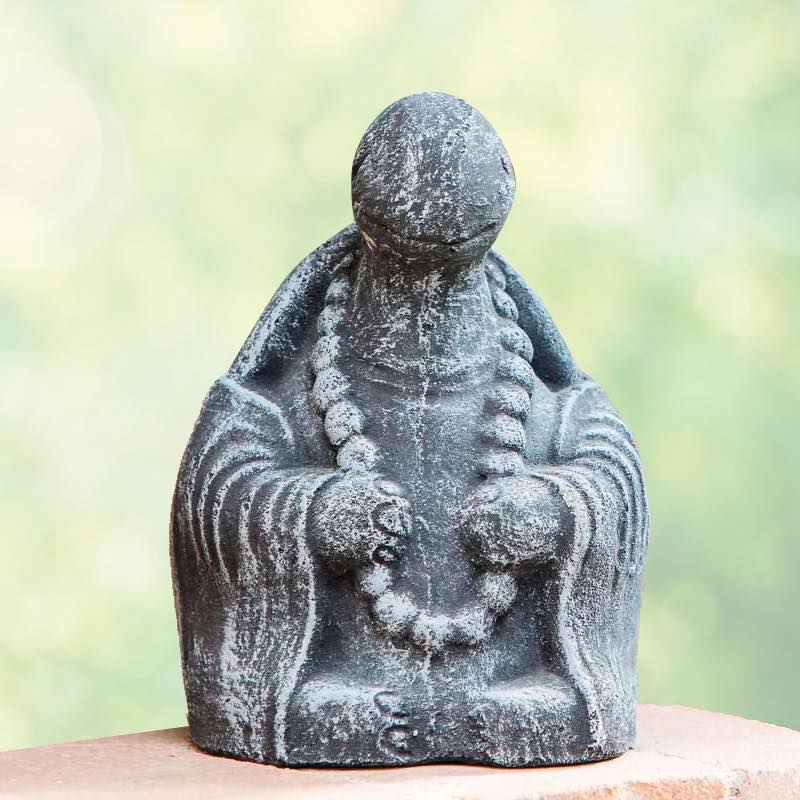 Volcanic Ash Meditating Turtle Statue