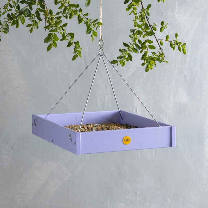 Recycled Poly Large Hanging Platform Bird Feeder