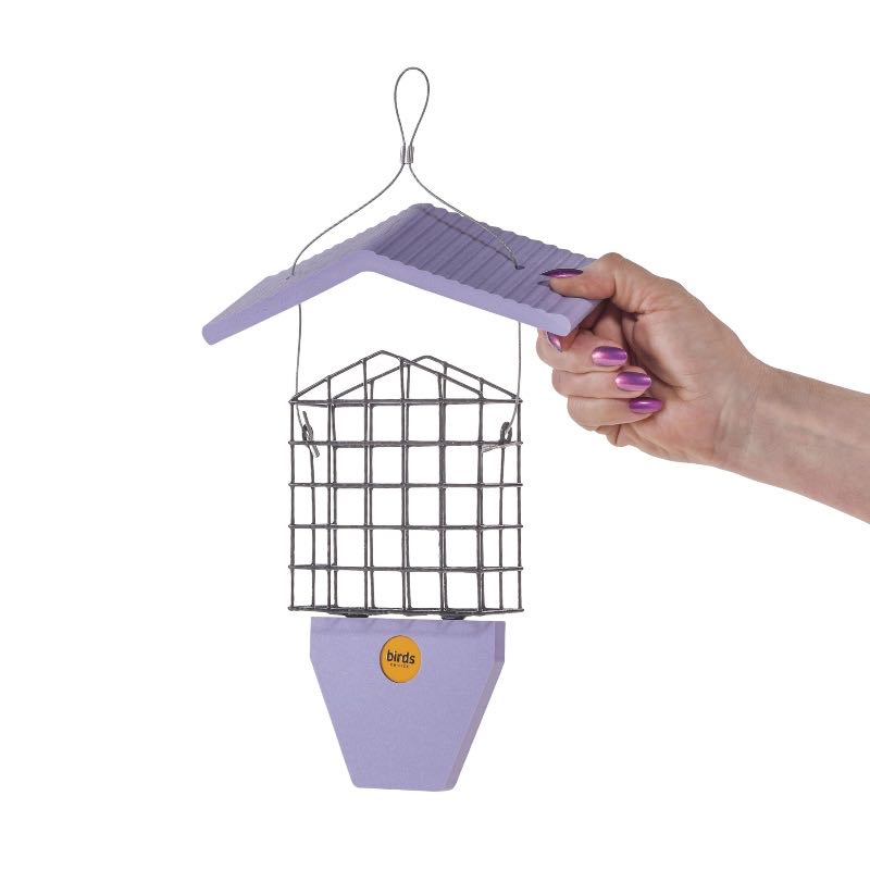 Recycled Poly Suet Cake Bird Feeder with Tail Prop