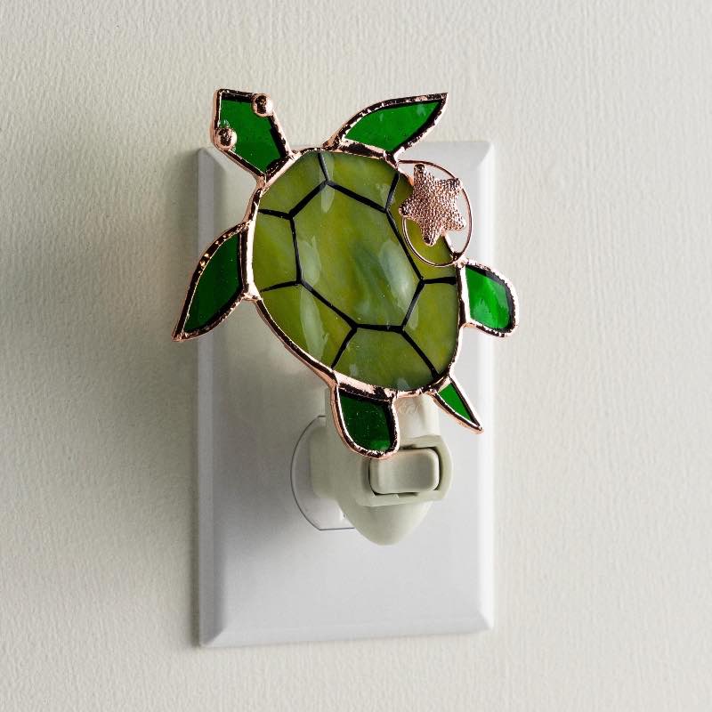 Stained Glass Sea Turtle Nightlight