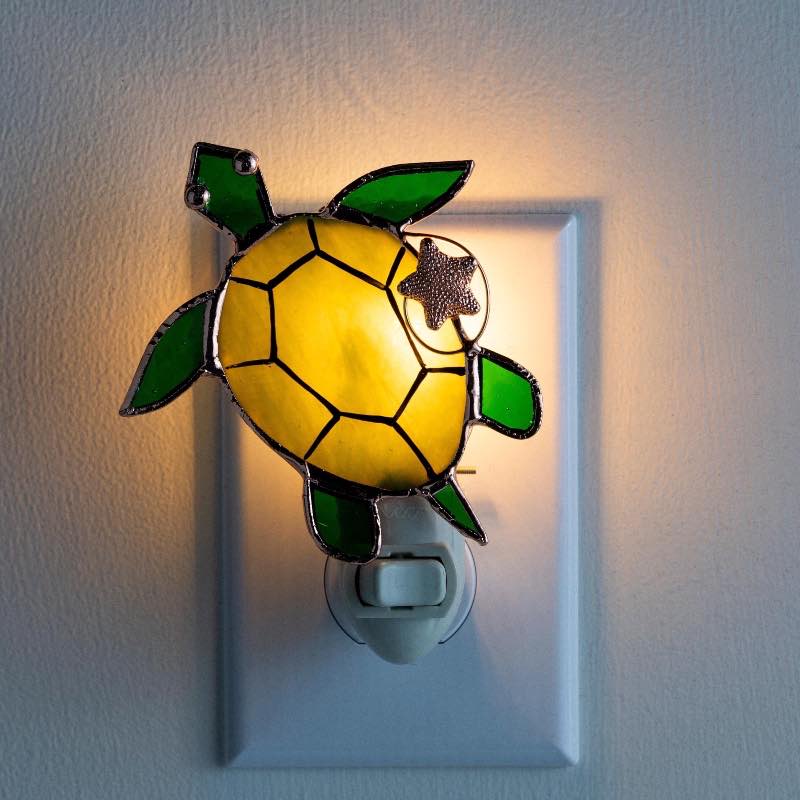 Stained Glass Sea Turtle Nightlight