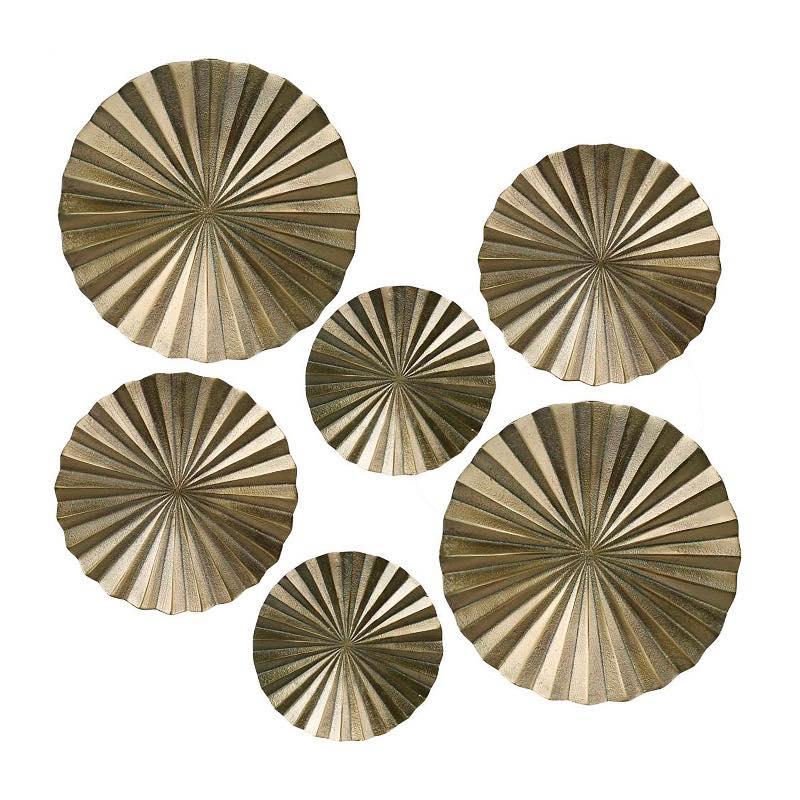 Brass Wall Art, Set of 6