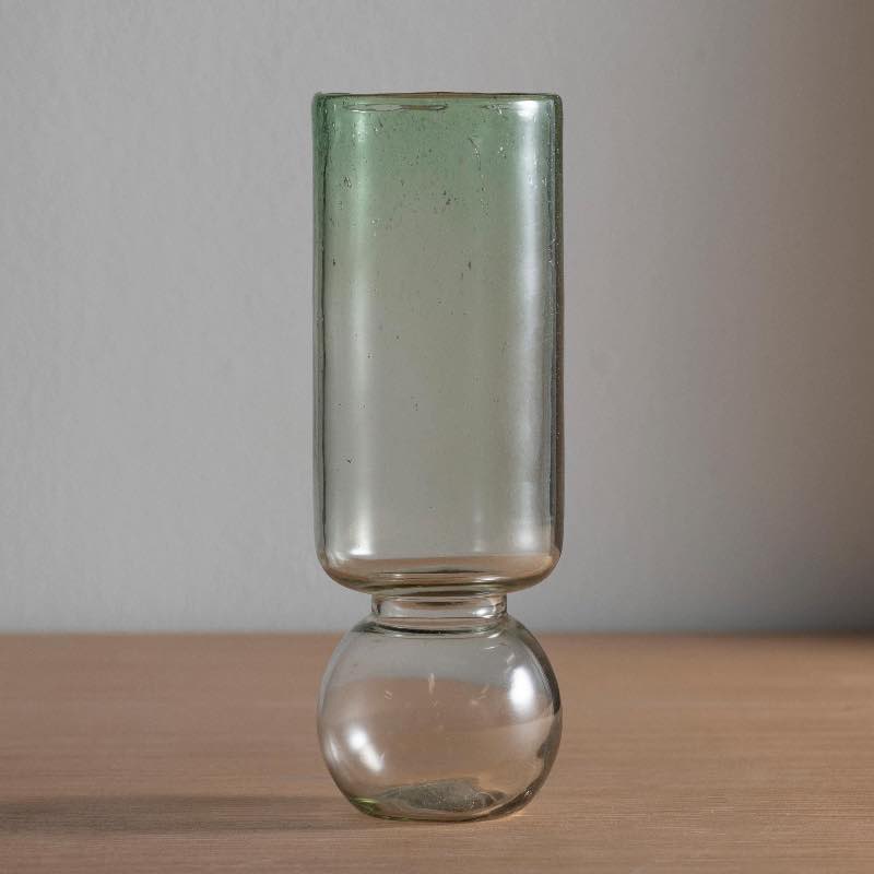 Recycled Glass Bulb Vase