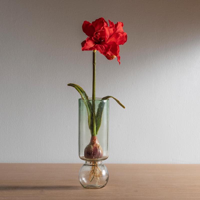 Recycled Glass Bulb Vase