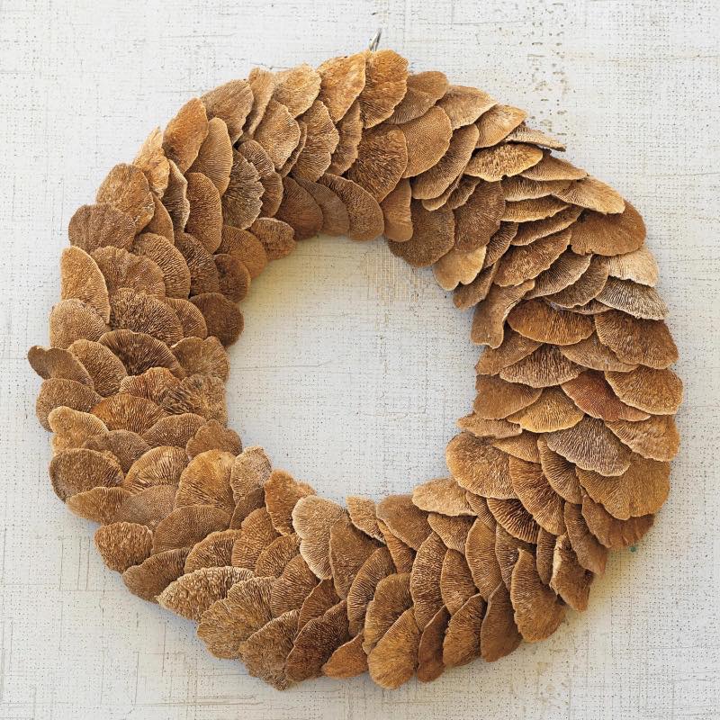 Dried Mushroom Wreath