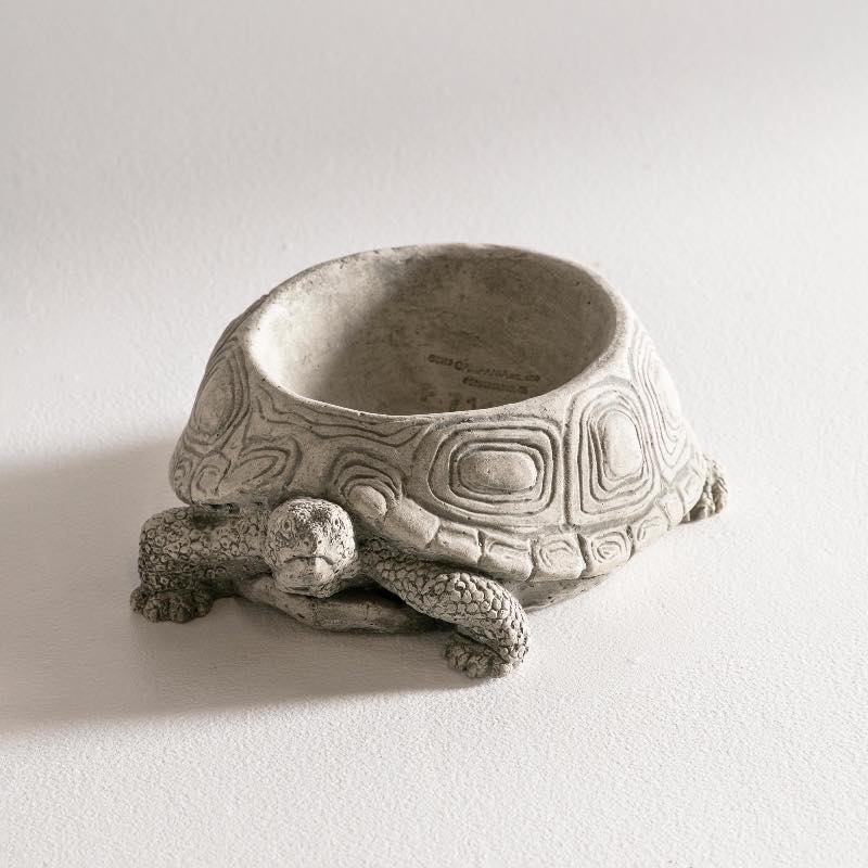 Handcrafted Alpine Stone Turtle Planter