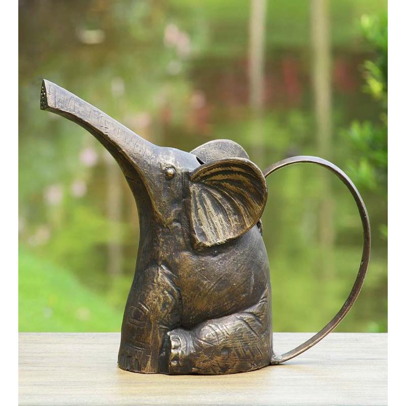 Handcrafted Recycled Aluminum Elephant Watering Can