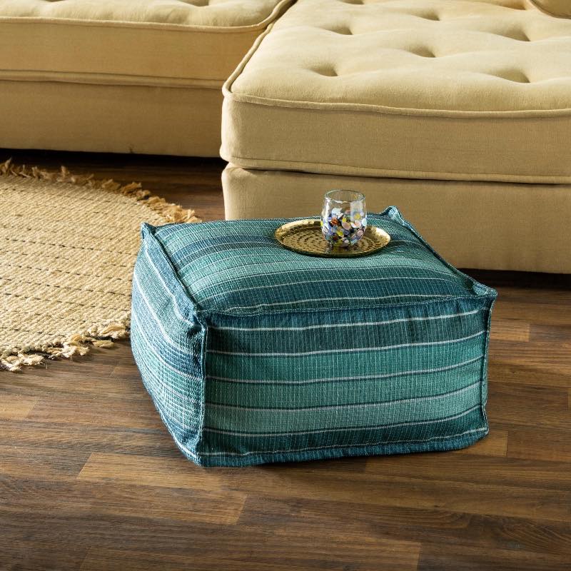 Lagoon Blue Pouf