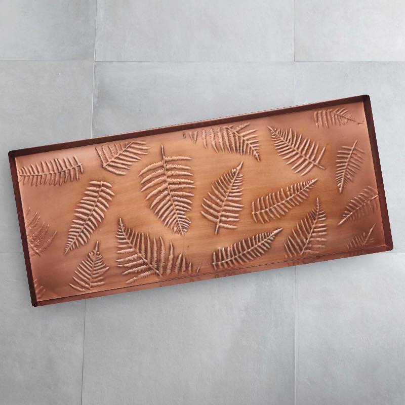 Fern Copper-Finish Boot Tray