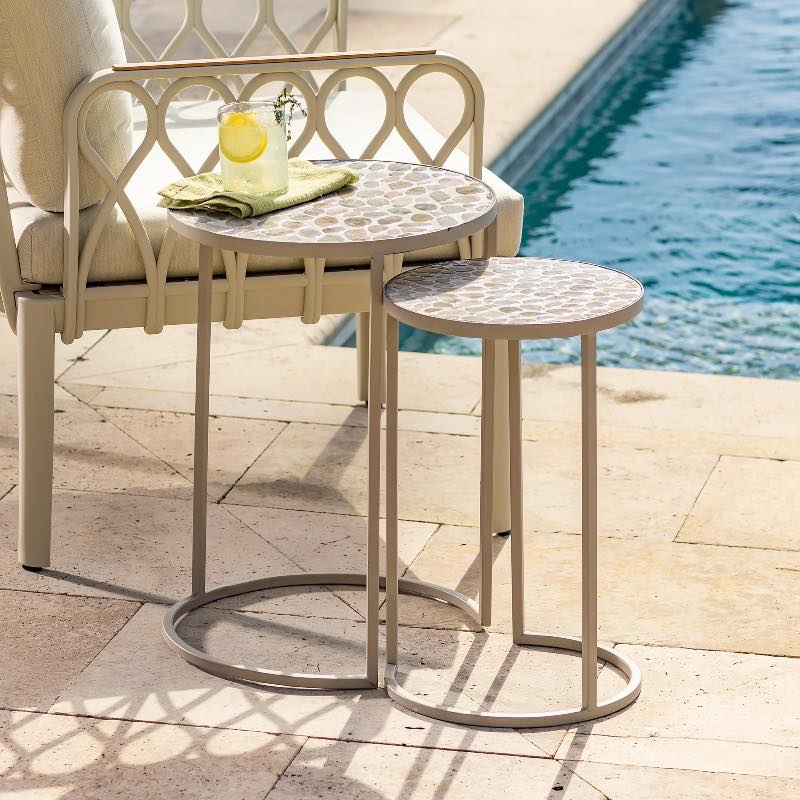 Modern Cali Nesting Side Tables, Set of 2