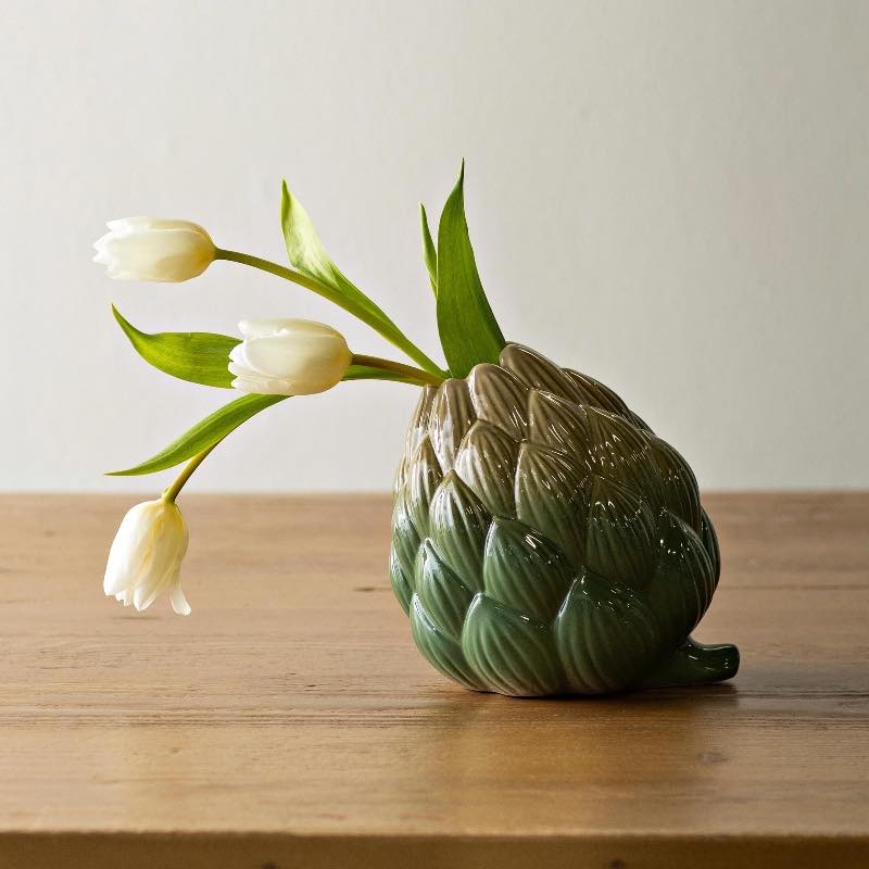 Ceramic Artichoke Bud Vase