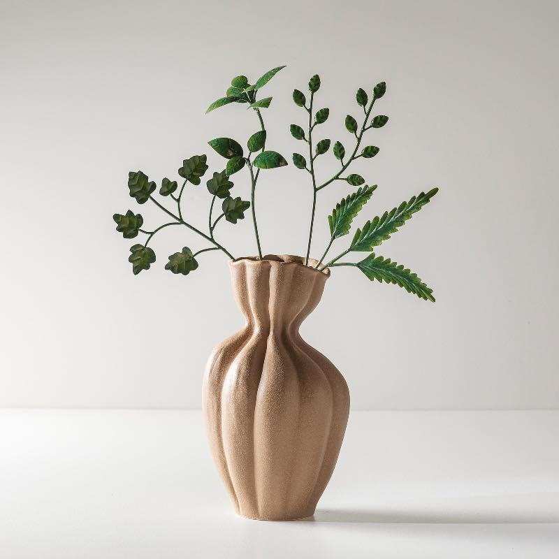 Textured Stoneware Vase