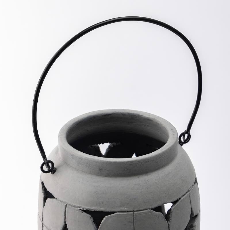 Cement Moroccan Lantern, Tall