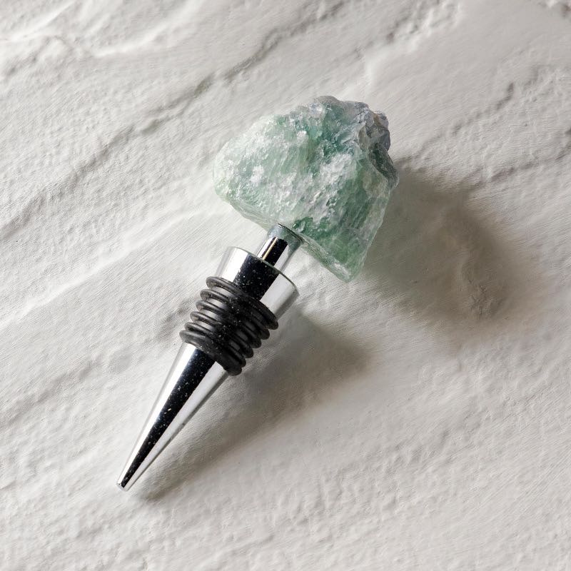 Green Fluorite Wine Stopper