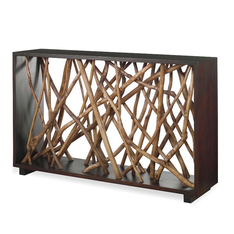 Teak Maze Console