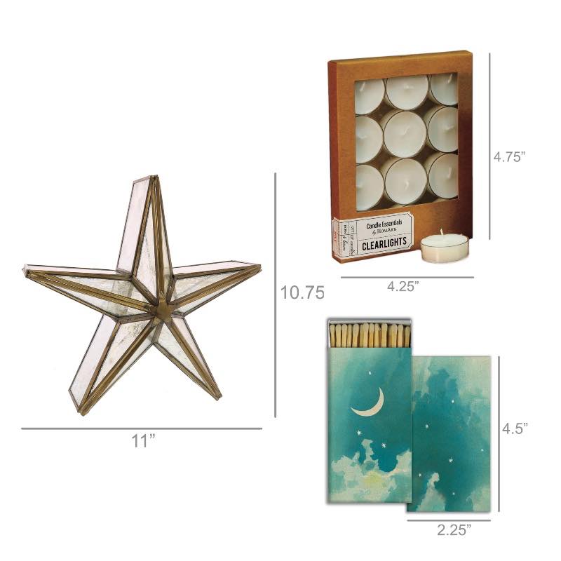 Star Candle Gift, Set of 3