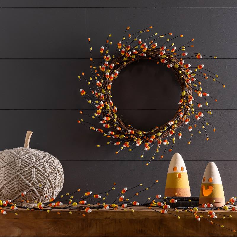 Faux Candy Corn Garland, 6'L