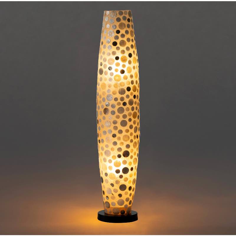 Tall Capiz Column Lamp