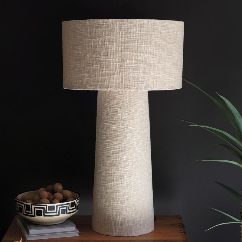 Boucle Fabric Table Lamp