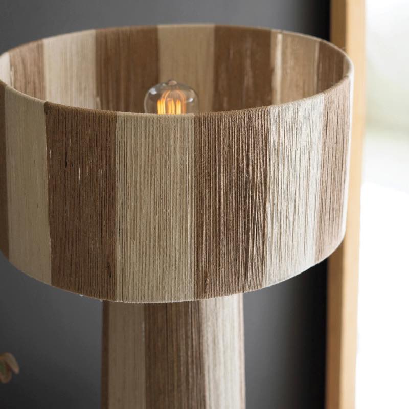 Natural and Khaki Jute Table Lamp