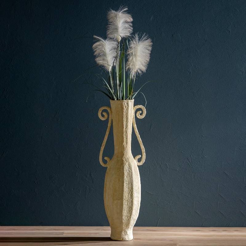 Tall Paper Mache Florentine Vase