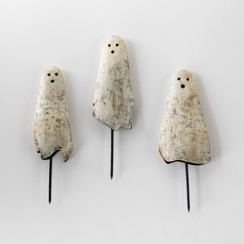 Ghost Pumpkin Picks, Set of 3