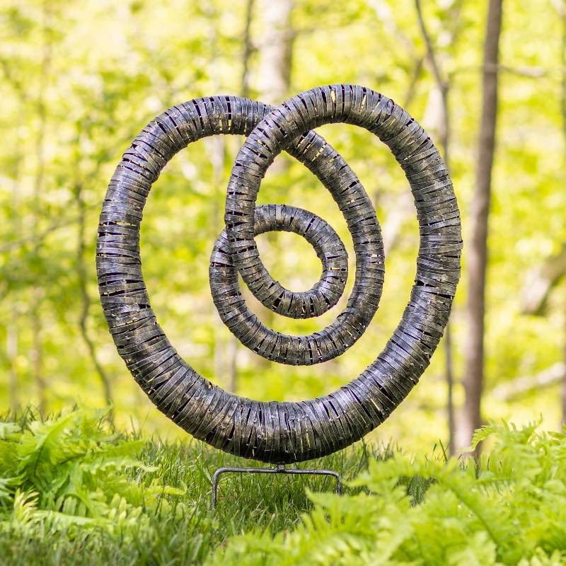 Zen Swirl Sculptural Stake