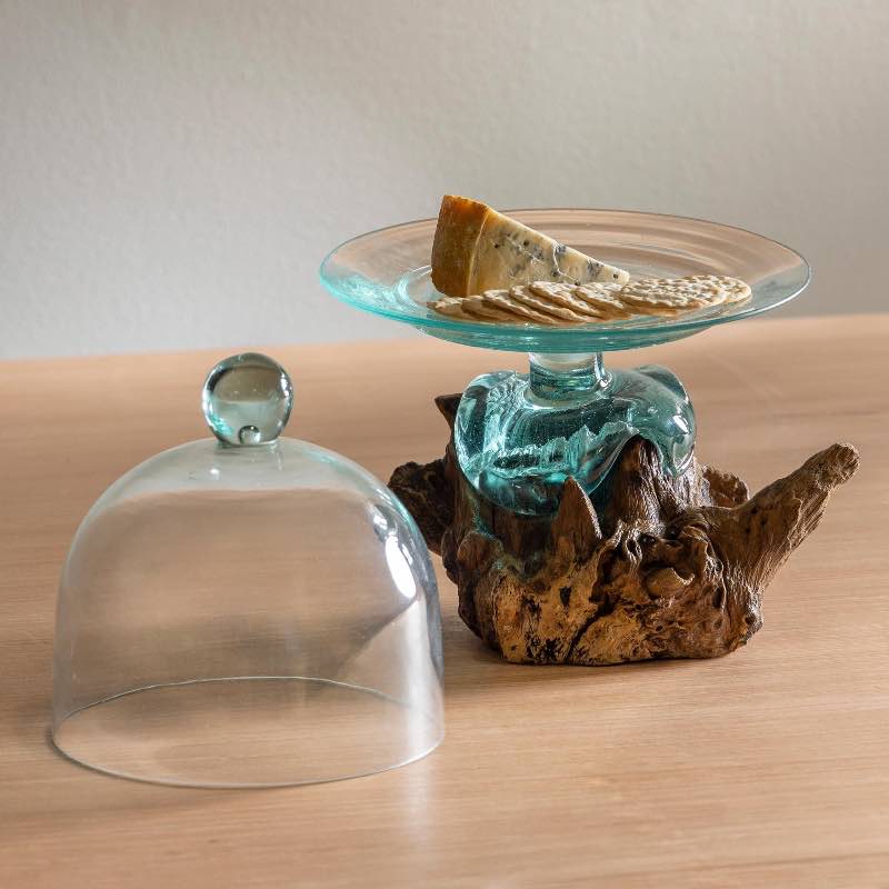 Artisan-Poured Glass Cloche