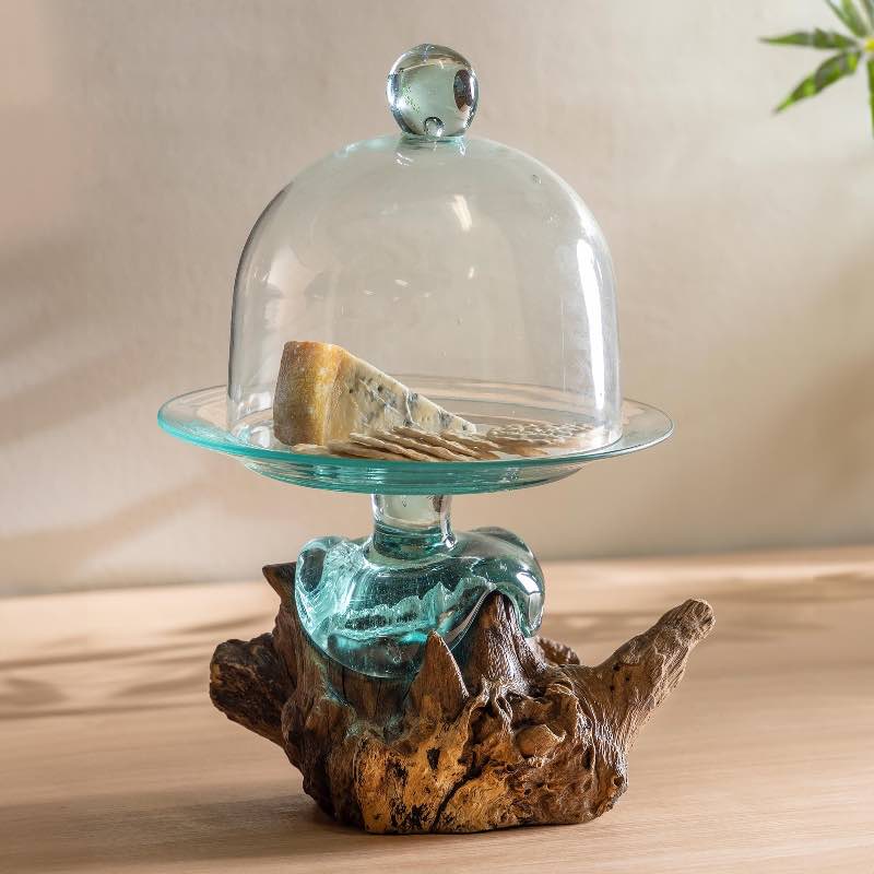 Artisan-Poured Glass Cloche