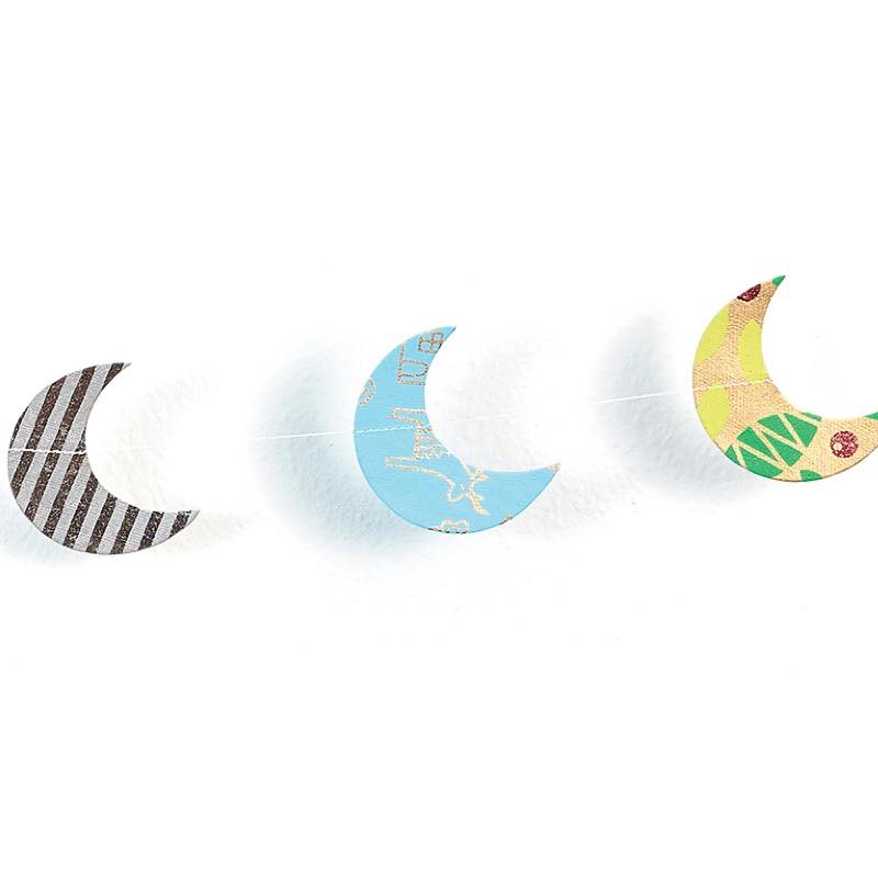 Moon Recycled Cotton Paper Garland, 84