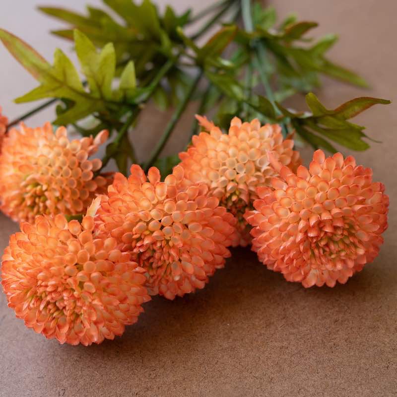 Artificial Ball Dahlias, set of 3