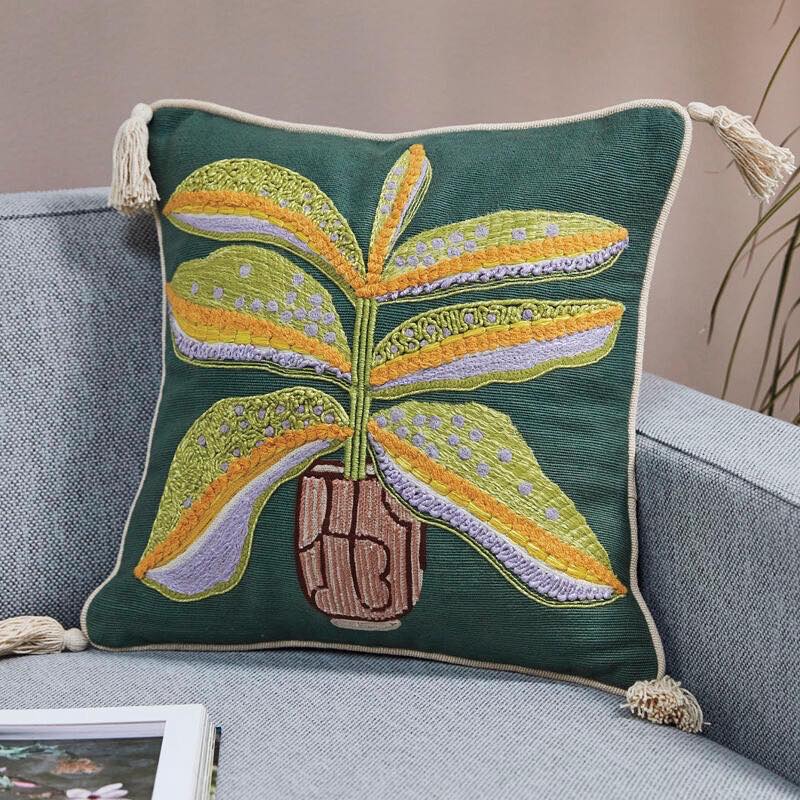 Thrive Plant Throw Pillow, 14