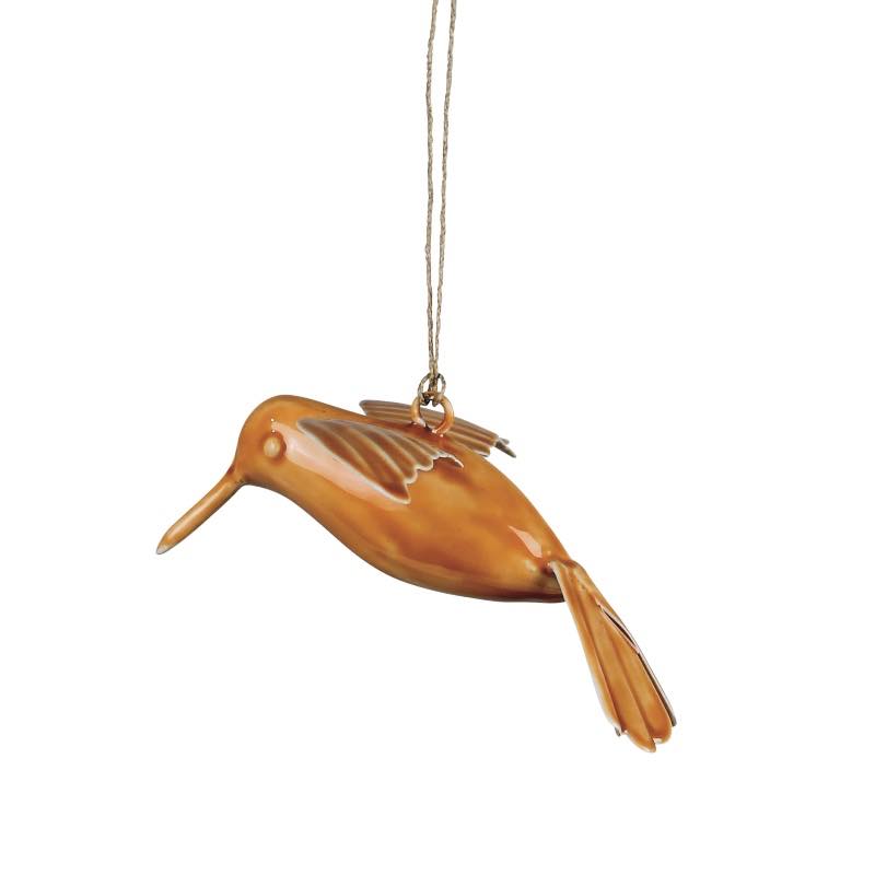 Enamel Hanging Hummingbirds, Set of 3