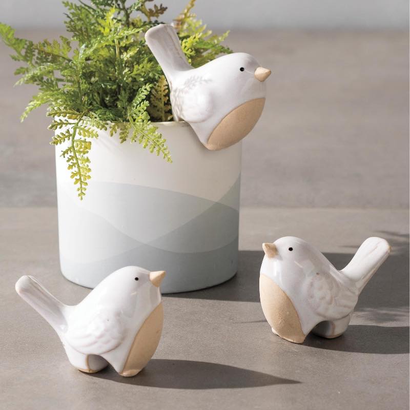 Perched Bird Pot Huggers, Set of 3